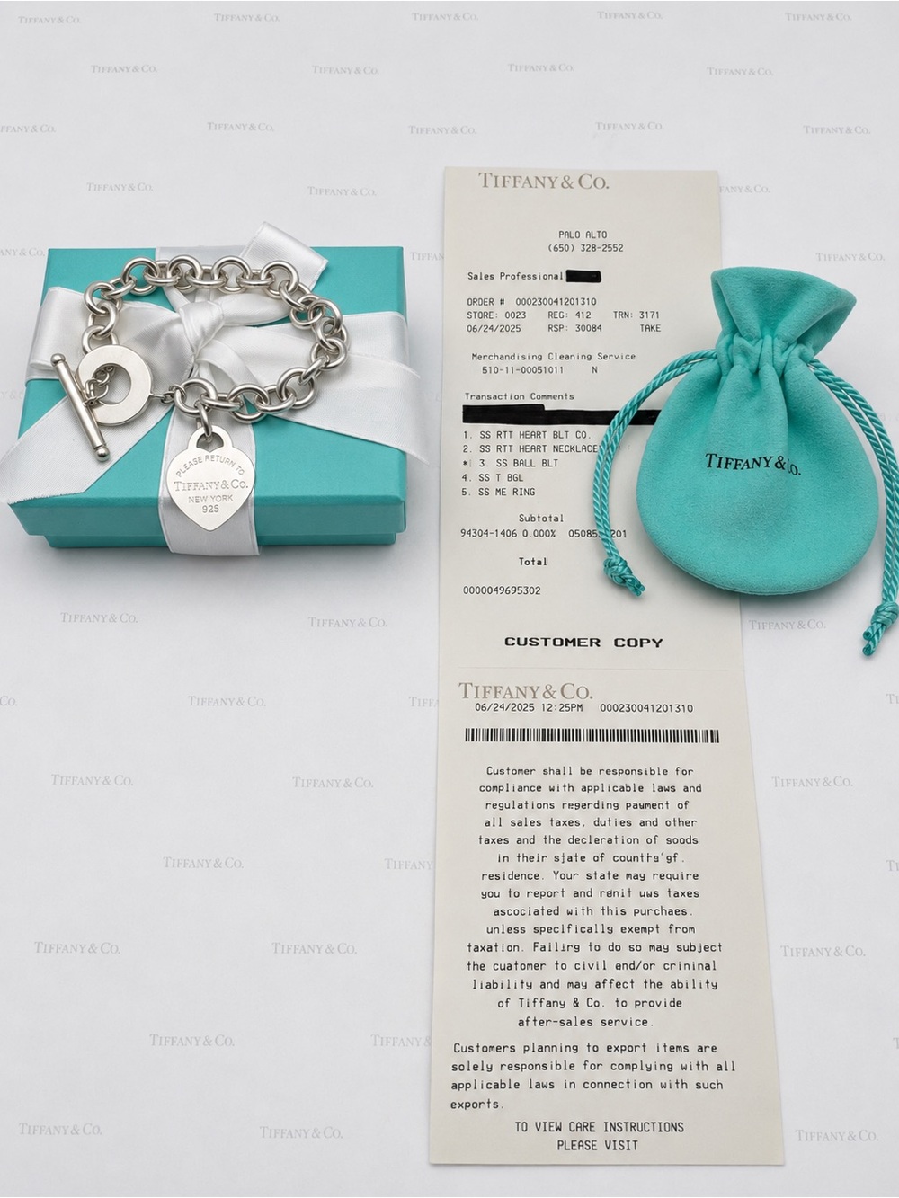 Tiffany & Co. Return to Tiffany Heart Tag Toggle Bracelet Sterling Silver Gift - Picture 11 of 11